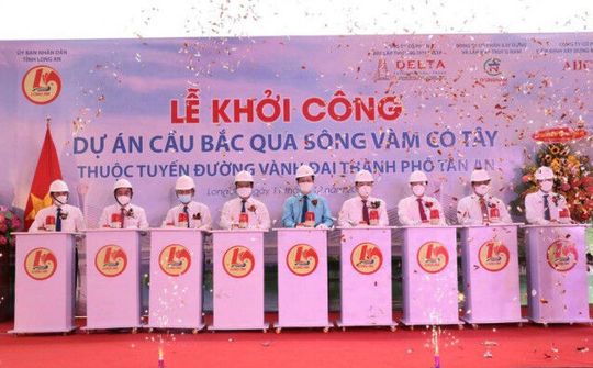 Long An:  Khởi công cầu 576 tỉ đồng – Kỳ vọng thúc đẩy quá trình đô thị hoá tại địa phương