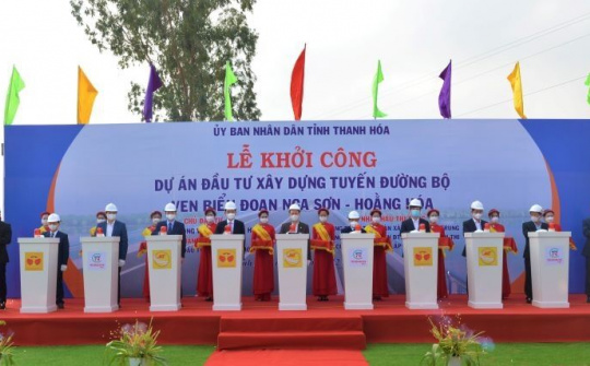 Thanh Hóa: Khởi công tuyến đường bộ ven biển, đoạn Nga Sơn - Hoằng Hóa