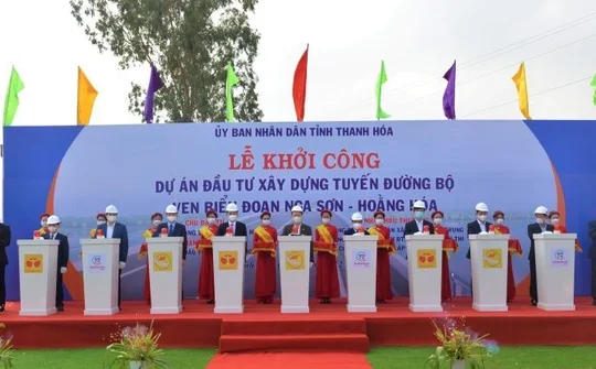 Thanh Hóa: Khởi công tuyến đường bộ ven biển, đoạn Nga Sơn - Hoằng Hóa
