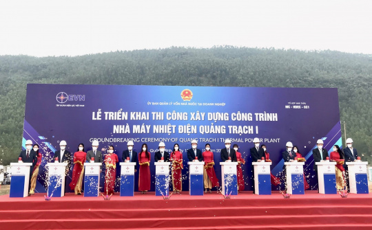 EVN và Quảng Bình khởi công xây dựng Nhà máy nhiệt điện Quảng Trạch I