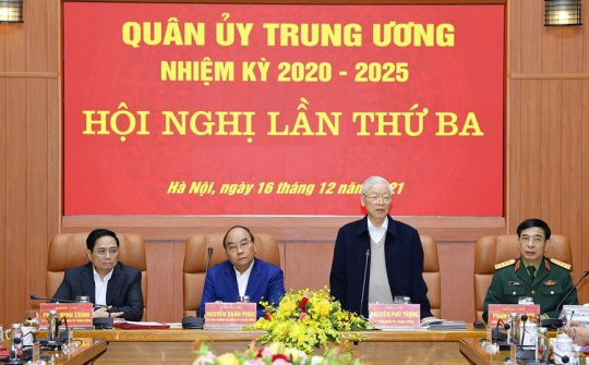 Tổng Bí thư Nguyễn Phú Trọng chủ trì Hội nghị Quân ủy Trung ương lần thứ 3