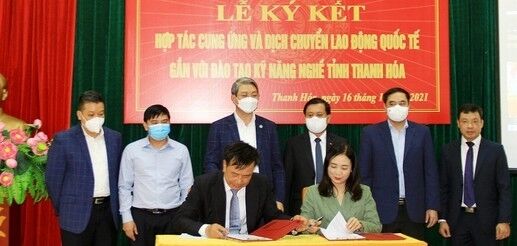 Thanh Hóa: Ký kết hợp tác cung ứng và dịch chuyển lao động quốc tế gắn với đào tạo kỹ năng nghề