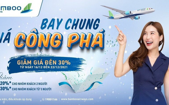Bamboo Airways tung ưu đãi “giá công phá” mừng dịp lễ hội lớn nhất năm