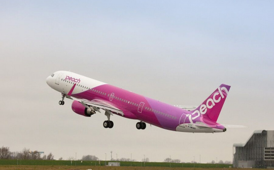 Airbus bàn giao cho Peach máy bay A321LR đầu tiên tại Nhật Bản