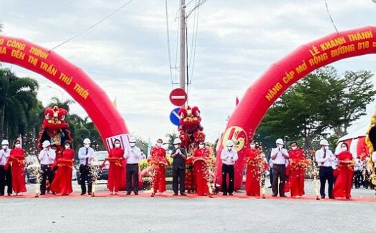 Long An: Công trình trọng điểm Nâng cấp mở rộng Đường tỉnh 818 được bàn giao