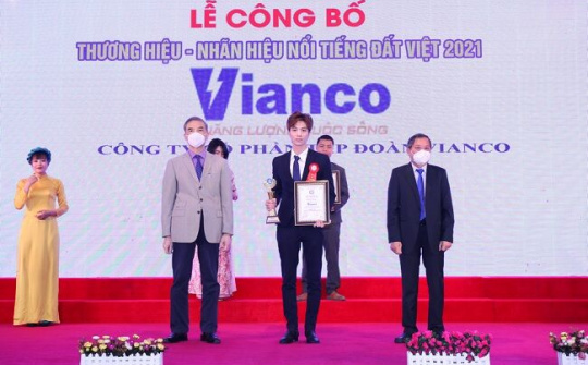 Đèn LED Vianco đạt Top 10 Thương hiệu nổi tiếng Đất Việt 2021