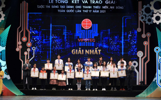 106 mô hình đoạt giải Cuộc thi Sáng tạo thanh, thiếu niên, nhi đồng toàn quốc năm 2021