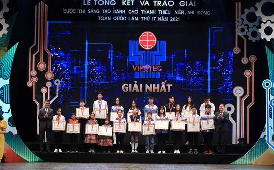 106 mô hình đoạt giải Cuộc thi Sáng tạo thanh, thiếu niên, nhi đồng toàn quốc năm 2021