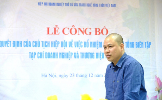 Nhà báo Nguyễn Nam Thắng giữ chức vụ Tổng Biên tập Tạp chí Doanh nghiệp và Thương hiệu nông thôn