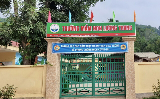 Bá Thước: Trường Mầm non Lương Trung vượt khó vươn lên từ mảnh đất nghèo