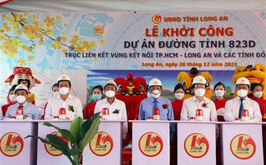 Long An: Khởi công tuyến đường hơn 2.500 tỉ đồng kết nối TP HCM