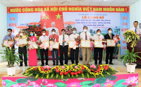 Huyện Cần Đước : Tân Trạch hân hoan niềm vui xã nông thôn mới