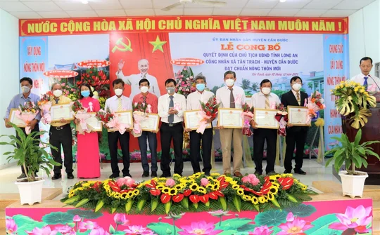 Huyện Cần Đước : Tân Trạch hân hoan niềm vui xã nông thôn mới