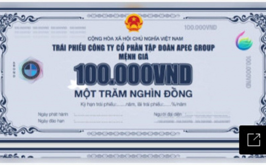 Apec Group bị phạt 600 triệu đồng vì vi phạm công bố thông tin khi chào bán trái phiếu