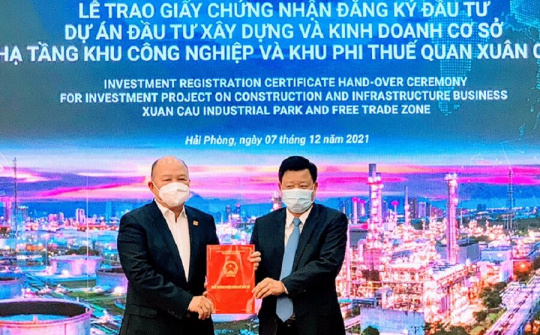 Hải Phòng: Trao chứng nhận đầu tư siêu dự án 11 ngàn tỷ - khu phi thuế quan, logistics và công nghiệp Lạch Huyện