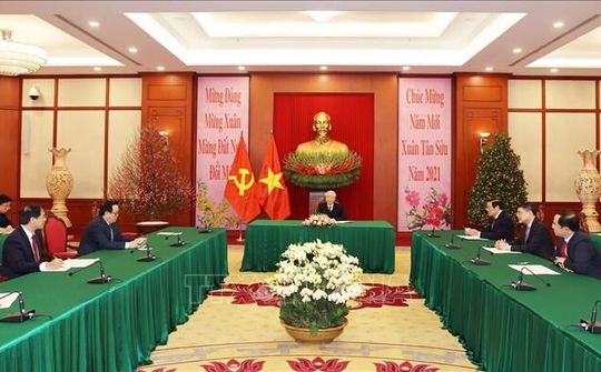 Tổng Bí thư, Chủ tịch nước Nguyễn Phú Trọng điện đàm với Bí thư thứ nhất Đảng Cộng sản Cuba Raul Castro
