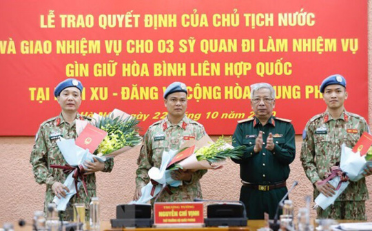 Việt Nam tham gia gìn giữ hòa bình LHQ: Nâng tầm thế và lực đối ngoại