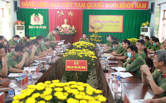 Công an tỉnh Đắk Nông được Bộ Công an biểu dương