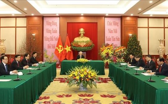 Tổng Bí thư, Chủ tịch nước Nguyễn Phú Trọng điện đàm với Chủ tịch Đảng Nhân dân, Thủ tướng Campuchia Hun Sen