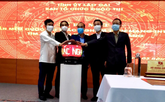 Lào Cai: Ra mắt phầm mềm Cuộc thi trắc nghiệm tìm hiểu văn kiện Đại hội Đảng