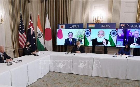 “Tinh thần Bộ Tứ” về trật tự hàng hải trên Biển Đông và vaccine COVID-19