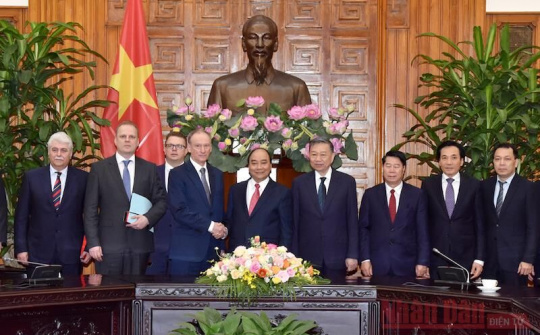 Thủ tướng Nguyễn Xuân Phúc tiếp Thư ký Hội đồng An ninh Liên bang Nga