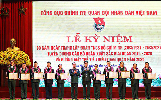 Tuyên dương gương mặt trẻ tiêu biểu toàn quân năm 2020