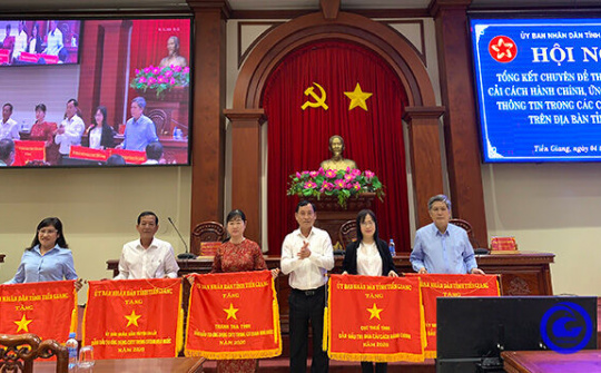 Tổng kết công tác thi đua cải cách hành chính và ứng dụng công nghệ thông tin năm 2020 của tỉnh Tiền Giang