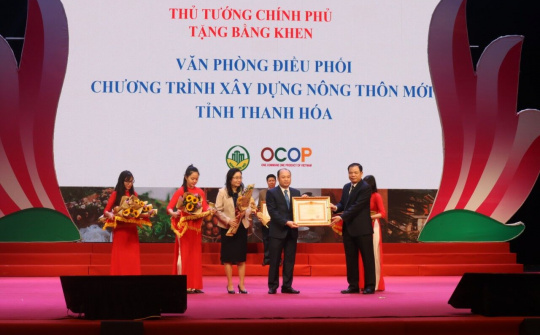 Văn phòng điều phối nông thôn mới tỉnh Thanh Hóa vinh dự được nhận Bằng khen của Thủ tướng Chính phủ