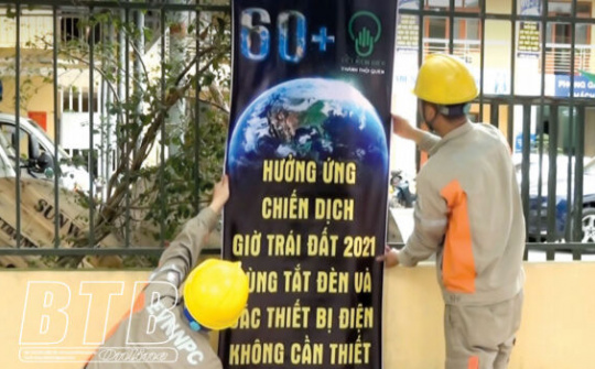 Thái Bình triển khai nhiều hoạt động hưởng ứng Giờ Trái đất năm 2021