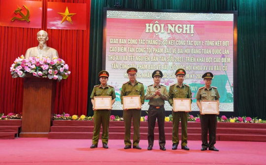 Hòa Bình: Tổng kết cao điểm tấn công tội phạm bảo vệ Đại hội XIII của Đảng và Tết Nguyên đán Tân Sửu 2021