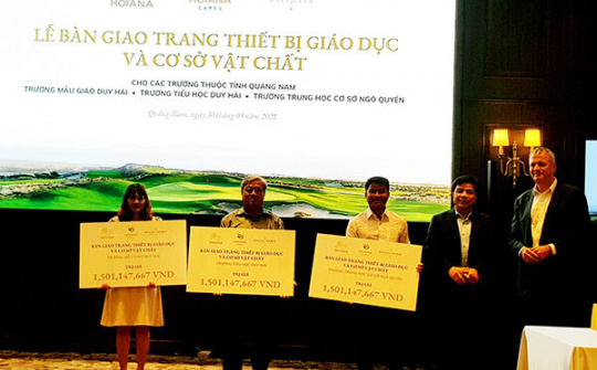 Quảng Nam: Tài trợ hơn 4 tỷ đồng cho các trường học