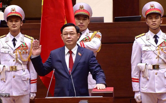 Bí thư Thành ủy Hà Nội Vương Đình Huệ được bầu làm Chủ tịch Quốc hội