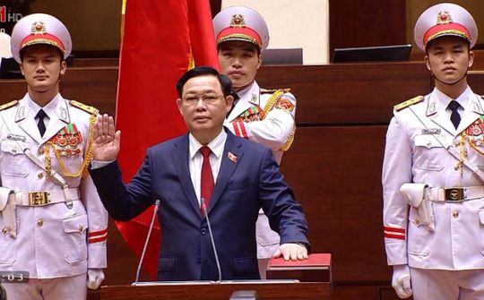 Bí thư Thành ủy Hà Nội Vương Đình Huệ được bầu làm Chủ tịch Quốc hội