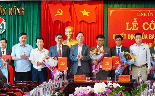 Đắk Nông: Công bố quyết định về công tác cán bộ