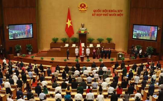 Đồng chí Vương Đình Huệ tuyên thệ nhậm chức Chủ tịch Quốc hội