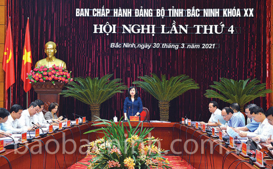 Bắc Ninh: Hội nghị lần thứ 4 Ban Chấp hành Đảng bộ tỉnh khóa XX