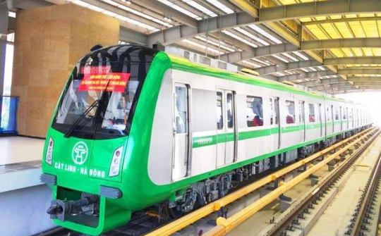 Dự kiến vận hành thương mại tuyến đường sắt Cát Linh - Hà Đông vào tháng 5