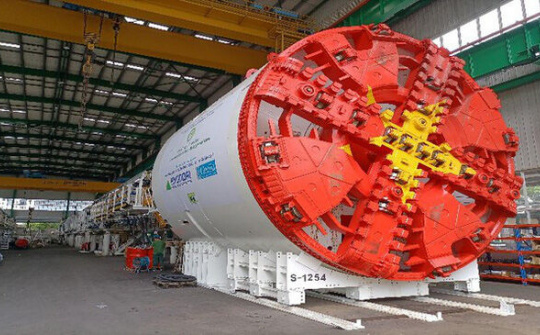 Chạy thử máy đào hầm đường sắt đô thị Nhổn-Ga Hà Nội