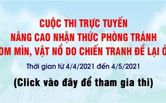 Nâng cao nhận thức phòng tránh tai nạn bom mìn, vật nổ do chiến tranh để lại ở Việt Nam
