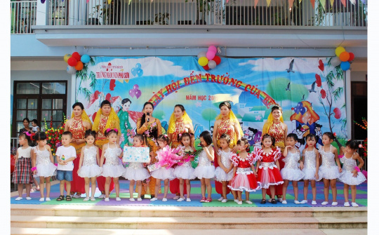 Trường Mầm non Phú Sơn: Xây dựng môi trường giáo dục lấy trẻ làm trung tâm