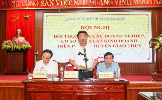 Giao Thủy (Nam Định) tháo gỡ khó khăn giúp doanh nghiệp phát triển