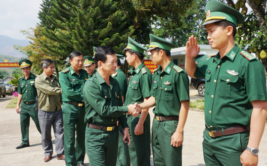 Kon Tum: Đồn Biên phòng Đăk Long tiếp tục thực hiện tốt công tác biên giới và phòng dịch