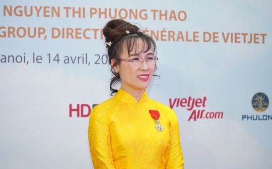 Tổng Giám đốc Vietjet nhận Huân chương Bắc đẩu bội tinh của Pháp
