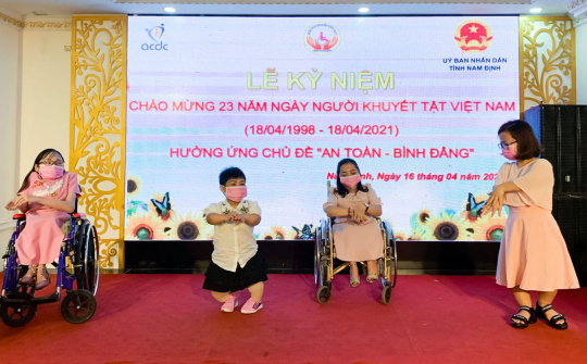 Nam Định: Kỷ niệm 23 năm ngày Người khuyết tật Việt Nam