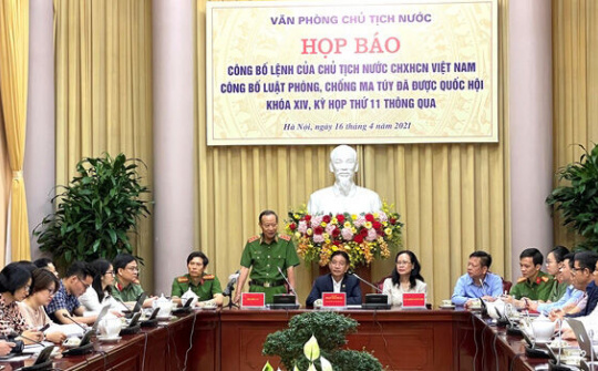 Công bố Lệnh của Chủ tịch nước về Luật Phòng, chống ma túy