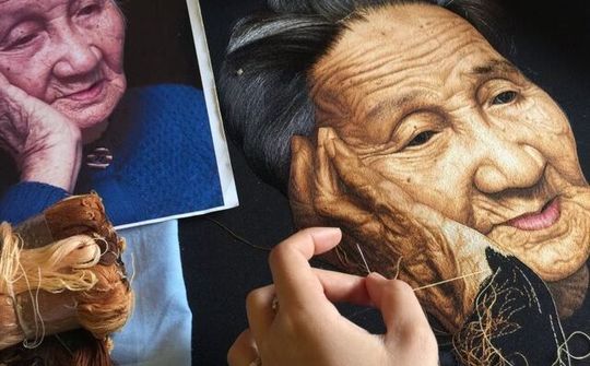 Tranh thêu "handmade" của Việt Nam trên trang tin nước ngoài