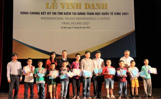 Hà Nội  trao giải cho 16 học sinh giành Huy chương vàng thi tìm kiếm tài năng toán học quốc tế