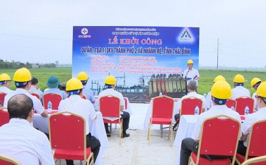 Công ty Điện lực Thái Bình khởi công trạm biến áp 110kV