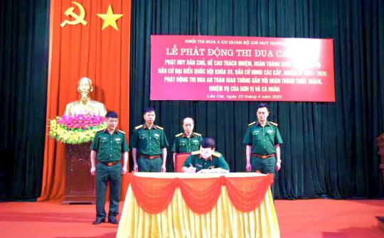 Bộ Chỉ huy quân sự tỉnh Lào Cai phát động đợt thi đua cao điểm